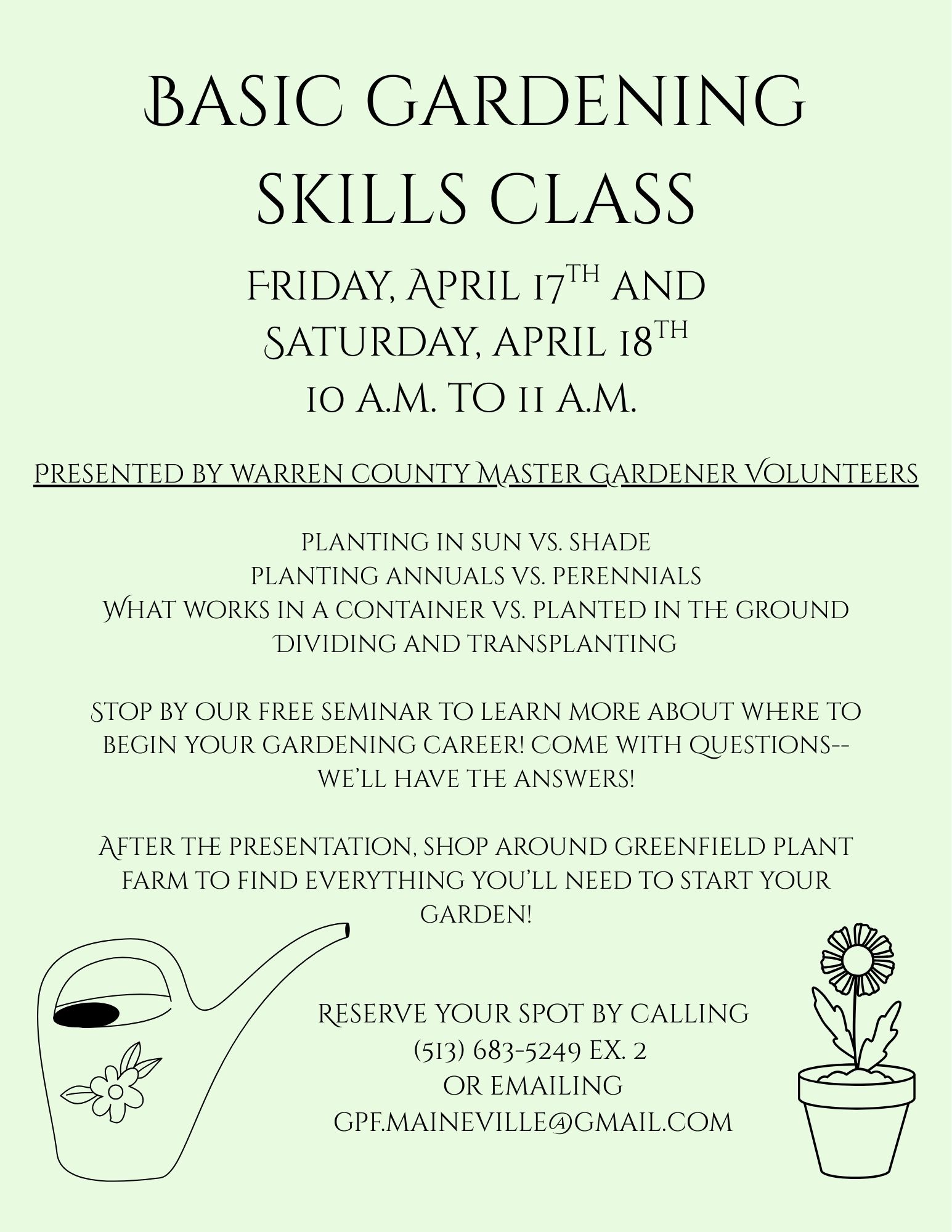 Basic Gardening Skils